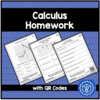 Calculus Bundle of Homework for the Entire Year with QR Codes