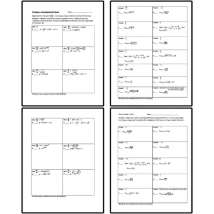 Circuit Training - Calculus Starter Set
