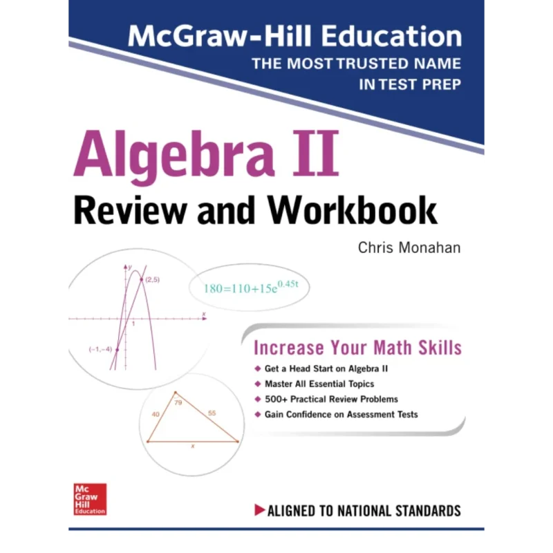 McGraw-Hill Education Algebra II Review and Workbook